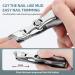 Ultra Wide Diagonal Jaw Nail Clippers & Nano Nail File Set for Thick Nails - Ingrown Toenail Cutter for Men & Women (Classic Silver) - Buy Online on GoSupps.com