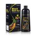 Instant Hair Color Shampoo for Gray Hair - Shampoo 3 in 1-100% Grey Coverage - Women & Men Herbal Coloring in Minutes (Black)