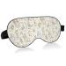 Haskirky Light Blocking Eye Mask Breathable and Adjustable Adult Men and Women Travel on Business Trips Yoga Meditation Light Smooth Comfortable Eye Mask Office Deep Sleep Goodies Rabbits Leaves