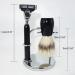 Lefeda Men's Shaving Brush Set - Natural Bristles Stylish Razor Rack | Perfect for Home Grooming - Buy Online on GoSupps.com