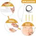 Abaodam 1 Set eyebrow tattoo ruler beauty tools microblading ruler practical eyebrow ruler guide bow - Buy Online on GoSupps.com