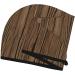 Wood Grain Coral Velvet Dry Hair Cap with Buttons - Anti Frizz for Curly Long & Thick Hair - International Shipping - Buy Online on GoSupps.com