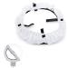 Meking 18in/45.7cm Ring Light Diffuser Sock, Collapsible Diffuser Cover Protector Case with Elastic Bands for Photo Shooting, Video Recording