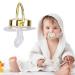 Blingy Teething Baby Pacifier with Golden Rhinestone Letters for Baptism - Baby Bathing Essential - Buy Online on GoSupps.com
