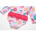 BONVERANO Baby Girls Long-Sleeve Zipper Swimsuit | UPF 50+ Sun Protection | 6-9 Months Flower - Buy Online on GoSupps.com