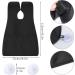 Accessotech Beard Shaving Bib Facial Hair Apron Shave Cape Stubble Catcher Trimming Cutting Care Sticks to Mirror (Black) - Buy Online on GoSupps.com