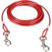 16ft(5M) Dog Tie Out Cable with 18" Spiral Ground Stake Spike - Out for Outdoor Yard and Camping - Small to Medium Dogs (Red 16ft(5M) cable 18" stake) 5M Red - Buy Online on GoSupps.com