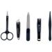 Ben Sherman Men's Travel Nail Clippers Set - 5-Piece Grooming Kit with Scissors, Tweezers, and Leather Case - Buy Online on GoSupps.com