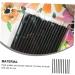 FOMIYES 100pcs Disposable Eyeliner Applicator Black Fiber Brush Practical Sticks Head Eye Makeup Stickblack - Buy Online on GoSupps.com