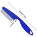 2 Pcs Flea Comb for Cat Dog Flea Lice Tear Stain Remover Pet Combs Fine Tooth Grooming Removal Tool Blue - Buy Online on GoSupps.com