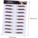 Healeved 4pcs Eyebrow Stickers Eyebrows Makeup Tools False 6d Mold Modify Water Transfer Paper with Ink - Buy Online on GoSupps.com