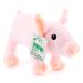 Zappi Co 100% Recycled Plush Piglet Toy (14cm Length) Stuffed Soft Cuddly Eco Friendly animals Collection For New Born Child First kid Pigglet