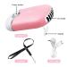 Eyelash Extension Cleanser & Shampoo Kit | USB Mini Fan & Brush | 60ML Lash Mousse - Portable & Rechargeable (Pink - Buy Online on GoSupps.com