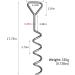Uekars Heavy Duty Trampoline Stakes - Set of 4 | Corkscrew Shape Steel Anchors for Trampolines, Tents, and Swing | Ground Wind Stake with Belt Straps - Buy Online on GoSupps.com