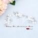Flower Bride Wedding Hair Pins - Crystal Bridal Head Piece (Pack of 3) - B Silver - Buy Online on GoSupps.com