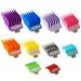 10 Pieces Clipper Guards for Clippers Coloured Hair Clippers with Metal Clip from 1/16 Inch to 1 Inch