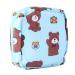 Gleavi 1stk Organizer for women's binding cosmetic bag makeup bag bag make-up container coin holder storage pocket holder for women's bandages wallet for women's bandages The brown bear as shown size 1