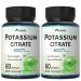 Potassium Citrate Supplement | Pottasium Citrate Capsules | CitratePotassium | Pottasium Supplement for Men & Women - 60 Capsules (Pack 2)