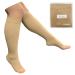 Open Toe 8-15 mmHg Mild Compression Leg Calf Relief Traditional Sock Nude Small/Medium (1 Pair)
