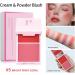 2 Colors Cream Blush Palette New Blushes for Cheek Makeup Natural Looking & Long Lasting Contour Palette Color Correcting Foundation Palette (E 10g) - Buy Online on GoSupps.com