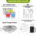 Odoland 29pcs Camping Cookware Mess Kit - Non-Stick Lightweight Pots, Pan, Kettle, Collapsible Water Container - Stainless Steel Cups, Plates, Utensils - for Outdoor Backpacking, Picnic - Buy Online on GoSupps.com