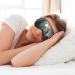 Buy Beautiful Ocean Waves Print Unisex Sleep Eye Mask | Soft Comfort Eye Shade for Travel Yoga & Shift Work - Black - Buy Online on GoSupps.com