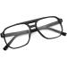 Feizedy Retro 70s Reading Glasses - Blue Light Filter Square Nerd Glasses for Men & Women - Clear Lens +1.50 Black - Buy Online on GoSupps.com