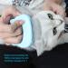Pet Hair Grooming Massage Comb | Cat Dog Shedding Brush | Matted Fur Remover | Blue Shell Comb - Buy Online on GoSupps.com