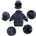 LANBAOSI Kids Winter Long Hooded Puffer Coat - Warm Black Padded Jacket for Boys Girls Toddler (6 Years) - Buy Online on GoSupps.com