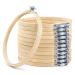 Caydo 12 Pieces 6 Inch Embroidery Hoops Set Bulk Bamboo Circle Cross Stitch Hoop Round Ring