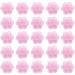 Fenshine 100 PCS Eyelash Extension Glue Holder Flower Shape Glue Cup Plastic Glue Pallet Pad with a Roll of Glue Point for Eyelash Extension Supply 101 Piece Set