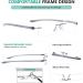 Eyekepper 6-Pack Mix Color Small Rimless Reading Glasses - Frameless Eyeglasses for Men & Women +2.50 Strength - Buy Online on GoSupps.com