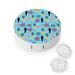 Toucan and Flamingo Pineapple Contact Lens Travel Kit Portable Cute Contact Box with Mirror for Daily Outdoor