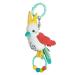 Fehn Zwitscher-Vogel-Baby Motoric toy with pearl ring for strollers cot and baby seats-to feel grab and generate-toys for babies and children from 3+ months