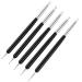 5-Piece Nail Painting Brush Set - Double-Ended Dotting Tools & Embossing Pens for Perfect Hand Manicure - International Shipping Available - Buy Online on GoSupps.com