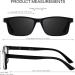 ANDWOOD Blue Light Blocking Reading Glasses | Polarized Sunglasses for Men & Women | UV Protection | Anti-Blue Light Lens | 0.0x Black Readers - Buy Online on GoSupps.com