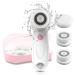 Touch beauty facial brush Electric facial cleaning brush set waterproof with 3 attachments in the travel case-2 levels speeds deep cleaning gentle exfoliation AG-0759AP (pink)