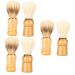 Beaupretty 6 Stk Bartbrush hairdresser neck brush roofs shaving brush salon shaving brushes the art of shaving shaving brushes and bowl nylon wool solid wood travel hairdressing tools