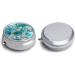 Buy Portable 3 Compartment Pill Box - Travel Medicine Organizer with Silver Lines | Compact Round Pill Case for Purse & Pocket - Buy Online on GoSupps.com