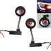 Devil Eyes Light for Cars USB Devil Eye Demon Evil Eyes Headlight Demon Eye Headlights Auto Car Motorcycle Mini Projector Lens Lamp for Any Car Model with Lenses (Flat Mirror)