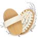 Natural Wooden Body Brush for Cellulite, Lymphatic Circulation, and Exfoliation | Dry Brush for Exfoliating and Shower Spa | Bath Brush for Smooth Skin - Buy Online on GoSupps.com