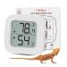Reptilie thermometer Aggforl LCD High -precision digitalaes reptiles terrarium thermometer hygrometer with double -sided adhesive tape for office kitchen incubator thermometer thermometer greenhouse white