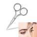 Eyebrow Scissors Premium Manicure Scissors Multi-Purpose Stainless Steel Cuticle Pedicure Beauty Grooming Kit for Nail Eyebrow Eyelash Dry Skin Curved Blade