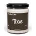 Natural Scented Soy Candle 9oz - Smells Like Texas | Texas Themed Eco-Friendly Candle |Great Gift for Texans | Handmade Long-Lasting and Non-Toxic (Cinnamon Vanilla)