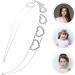 Mikinona Love Rhinestone Headband Heart Headband Heart Hair Accessories Womens Headbands Fashion Embellished Headbands for Women Bling Headbands Valentine' Day Headband Heart Headpieces - Buy Online on GoSupps.com