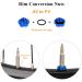 4-in-1 Bike Valve Key Set - Tone Valve Key for Presta & Valve Extensions - Valve Outlet & Nut Set - Blue | International Shipping - Buy Online on GoSupps.com