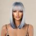 Shop Ombre Blonde Blue Bob Wig for Women - Shoulder Length Straight Art Hair Replacement - Daily Cosplay & Fashion - Buy Online on GoSupps.com