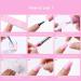 Poly Nail Gel Kit - Pink White Clear Hard Gel Extension Set with Mini Lamp and Slip Solution - Glitter Technician Kit for Beautiful Nails - Buy Online on GoSupps.com