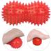 Spiky Massage Balls - Hard Spike Massage Ball & Foot Massager for Plantar Fasciitis Relief (Red) - Shop Internationally - Buy Online on GoSupps.com