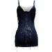 Hanxiulin Ladies V Neck Party Dress - Stretch Cocktail & Glitter Etuik Dress in XXL Blue | Perfect for Events & Celebrations - Buy Online on GoSupps.com